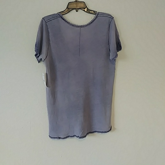 Free People lace trim linen tee - Picture 8 of 8